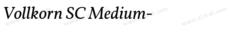 Vollkorn SC Medium字体转换 Vollkorn SC Medium字体转换